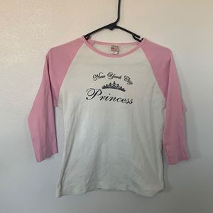Y2k New York Princess Baseball Tee💗💗